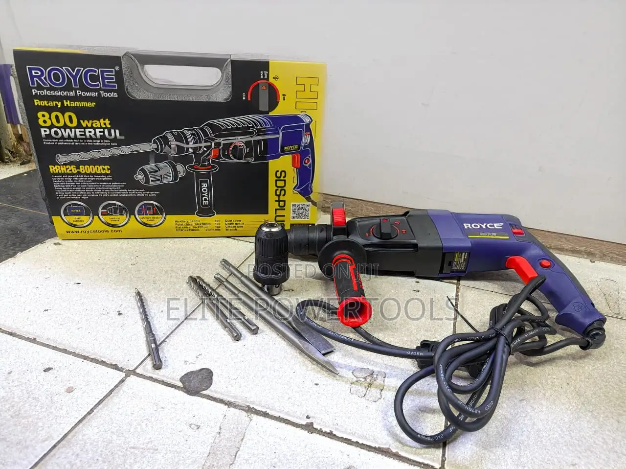 Royce Professional Rotary Hammer – 800W