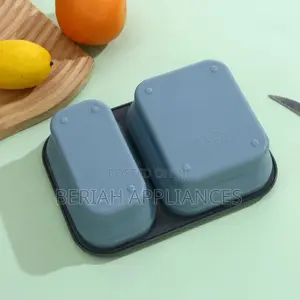 Collapsible Silicone 2 Grid Lunch Box