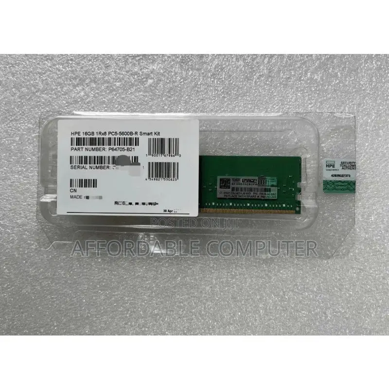 16GB Pc5-5600b 1rx8 Ddr5 Ecc Rdimm Server Memory