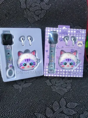 Cute Set Combo Labubu Case Smartwatch Earpods Case