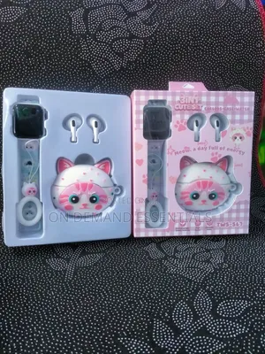 Cute Set Combo Labubu Case Smartwatch Earpods Case
