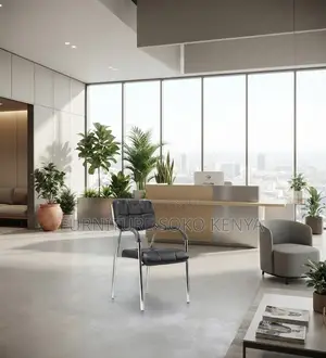 Leather Visitors Chair | Katalina Seat With Armrests