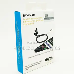 BOYA BY-LM10 Lavalier Clip-on Condenser Microphone for Smartphones