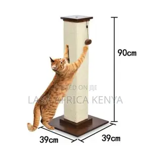 90cm Cat Scratching Post Claw Scratcher – Tall Sisal Rope Post With