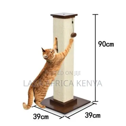 90cm Cat Scratching Post Claw Scratcher – Tall Sisal Rope Post With