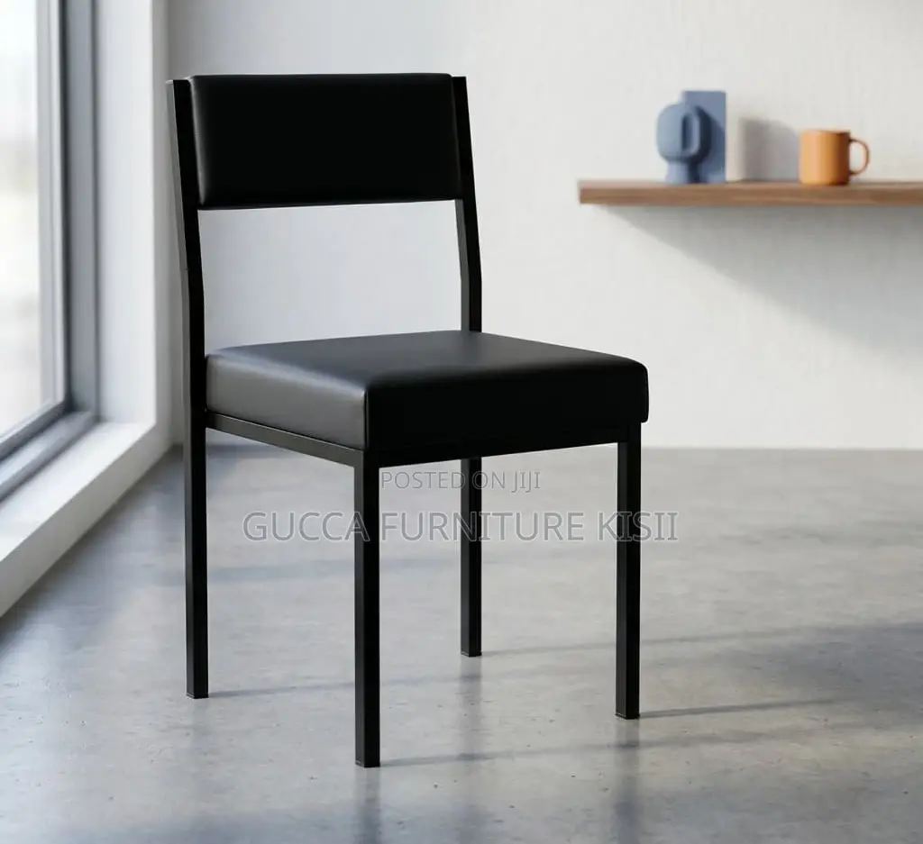 Black Armless Catalina Reception Stackable Chair