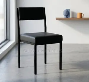 Black Armless Catalina Reception Stackable Chair