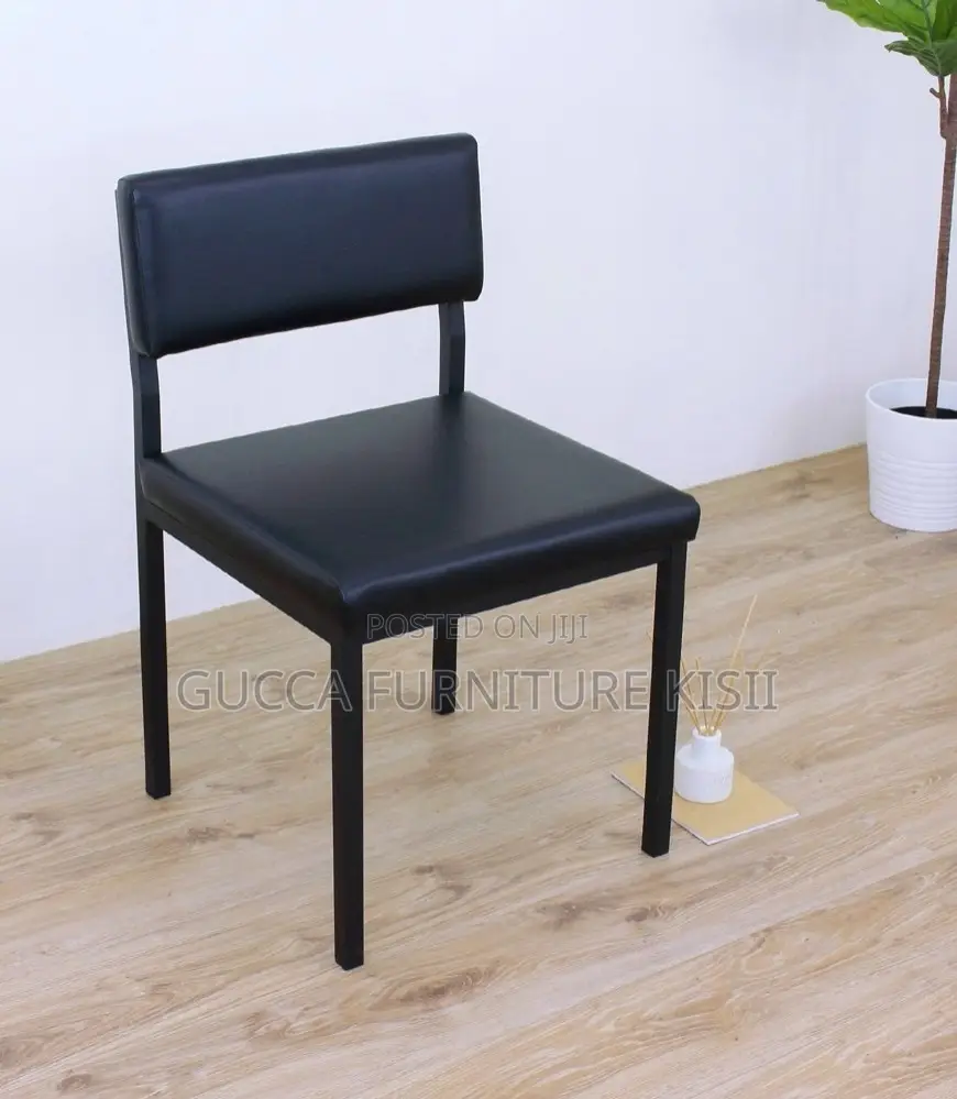 Black Armless Catalina Reception Stackable Chair