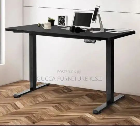 Black Home Office Sit Stand Electric 120cm Table
