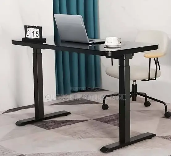 Black Home Office Sit Stand Electric 120cm Table