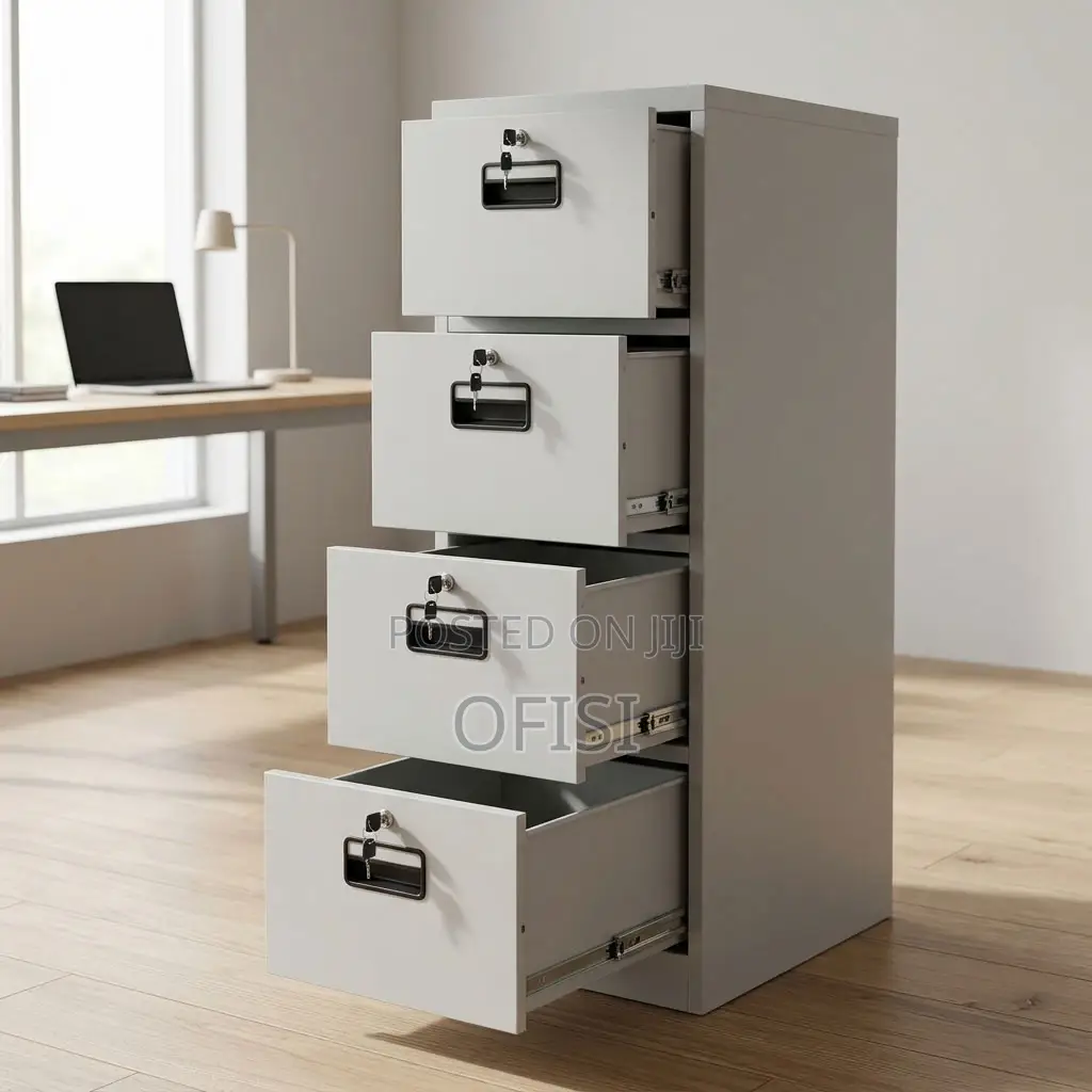 Office Cabinet; Heavy-Duty 4-Drawer Office File Cabinet