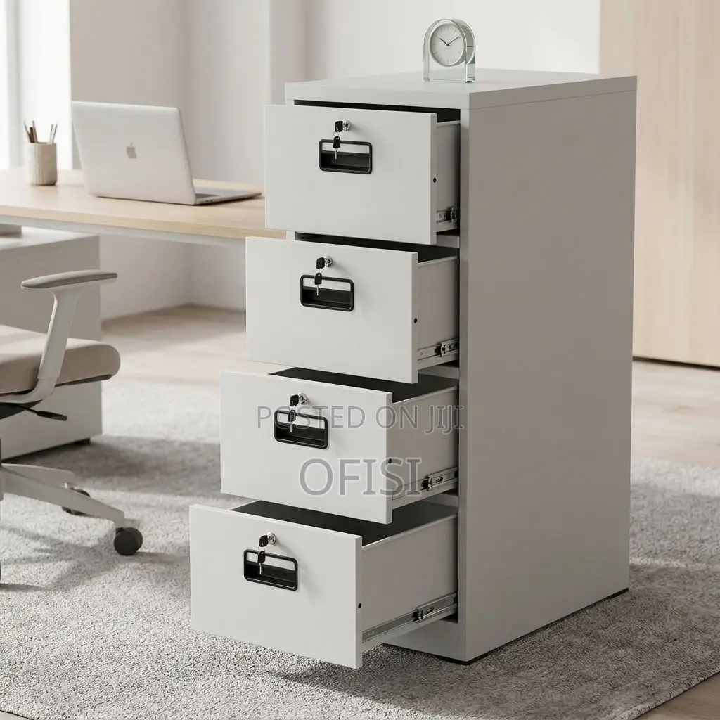 Office Cabinet; Heavy-Duty 4-Drawer Office File Cabinet