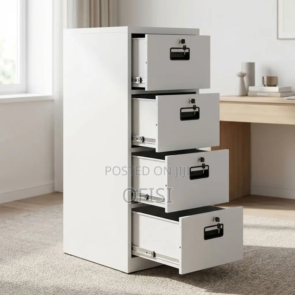 Office Cabinet; Heavy-Duty 4-Drawer Office File Cabinet