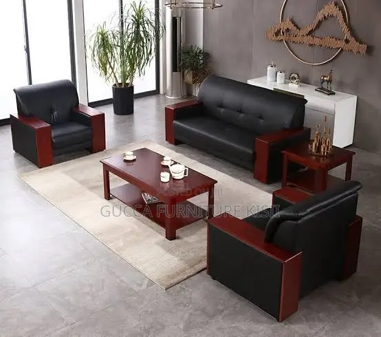 Leather Ergonomic 5 Seater Executive Office Couch