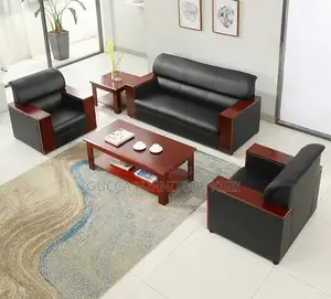 Leather Ergonomic 5 Seater Executive Office Couch