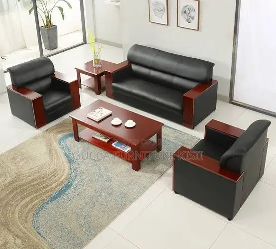 Leather Ergonomic 5 Seater Executive Office Couch