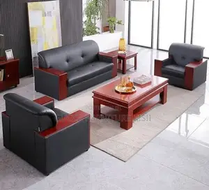 Leather Ergonomic 5 Seater Executive Office Couch