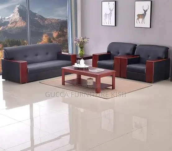 Leather Ergonomic 5 Seater Executive Office Couch
