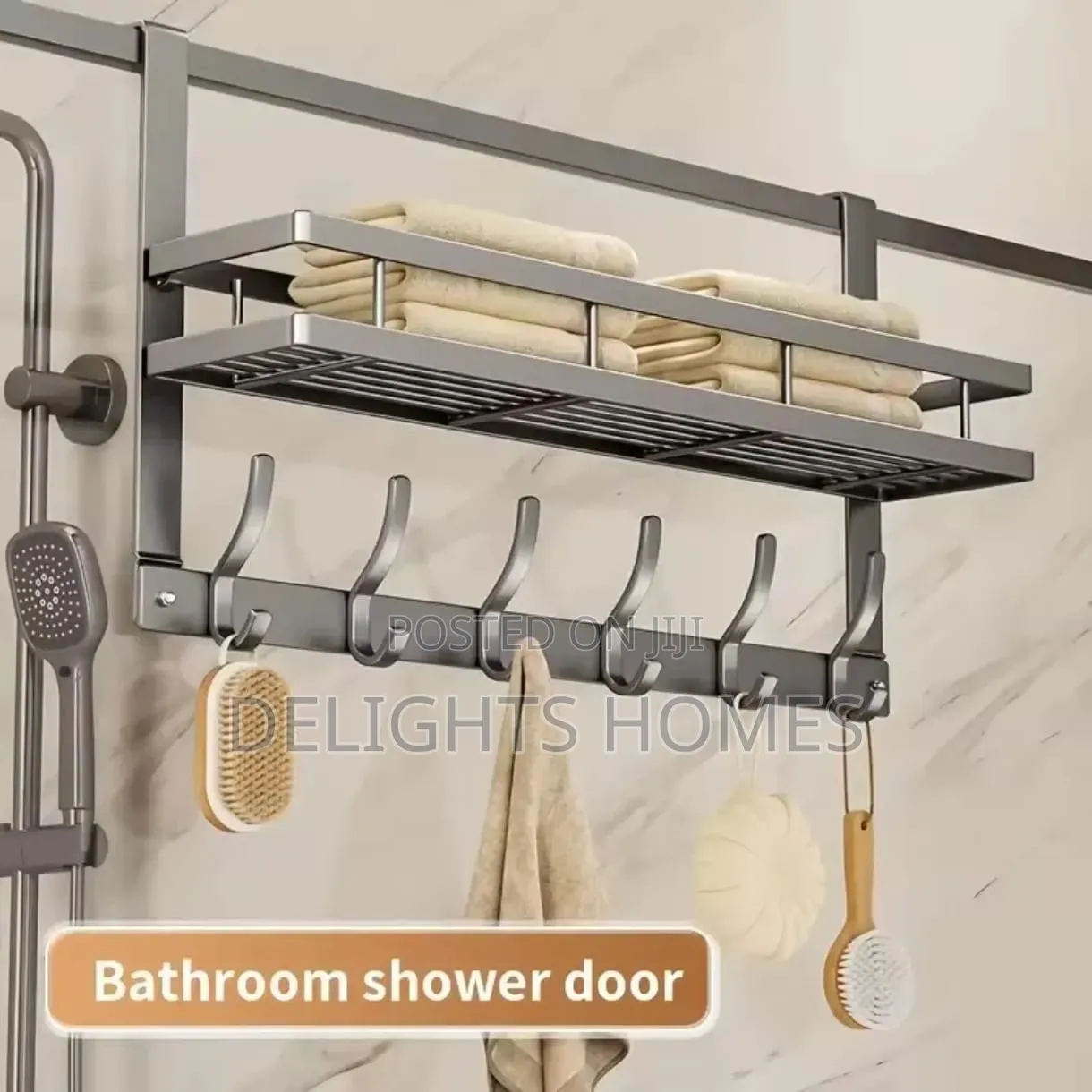 Over the Door Multipurpose Hanger With Hooks-CHR