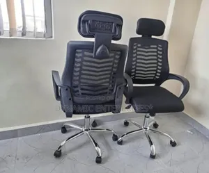 Mesh Office Chairs With Adjustable Headrests.
