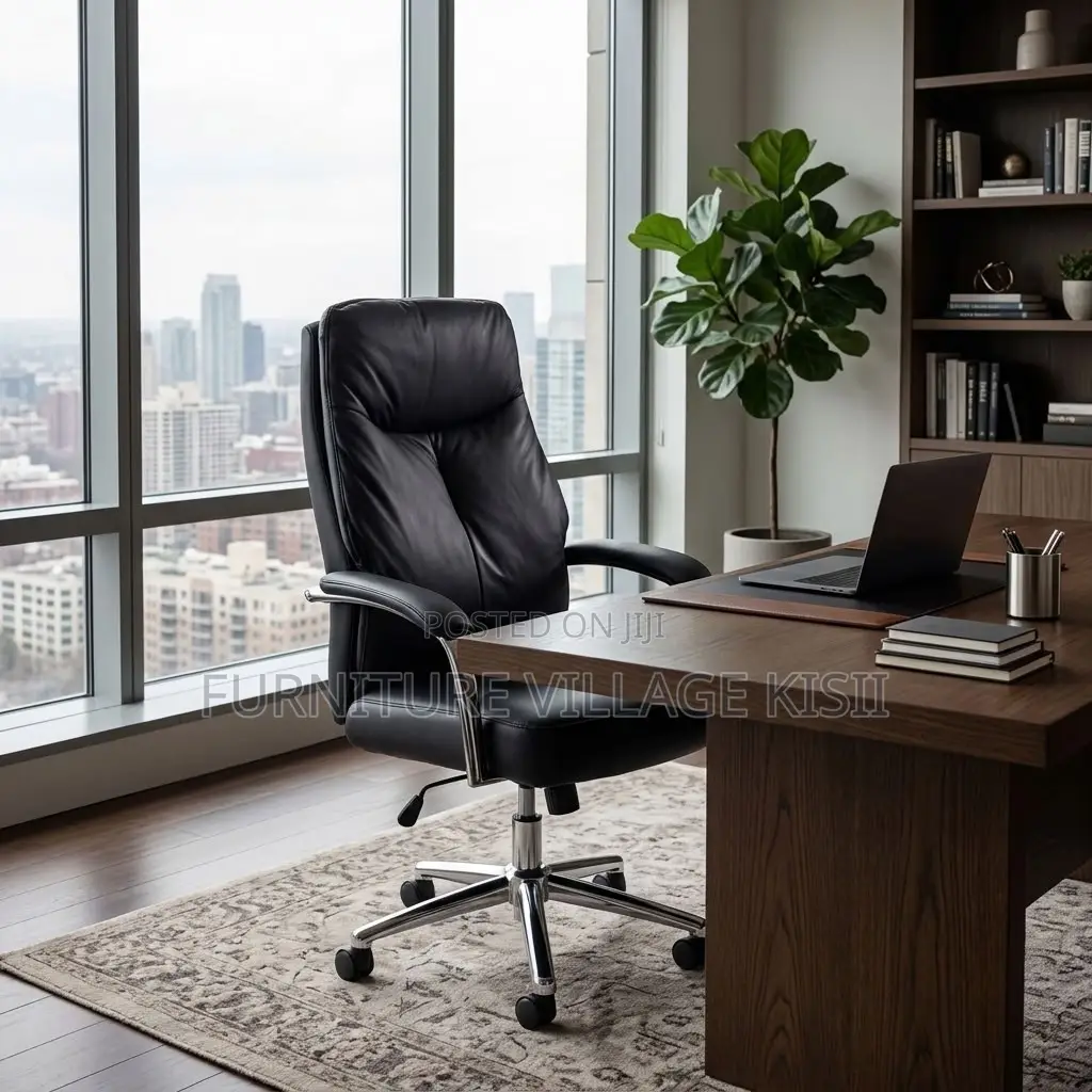 High Back Executive Office Swivel Leather Chair