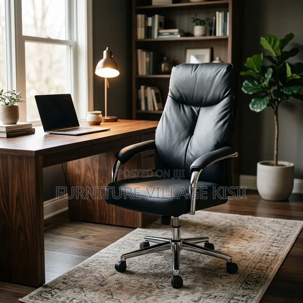 High Back Executive Office Swivel Leather Chair