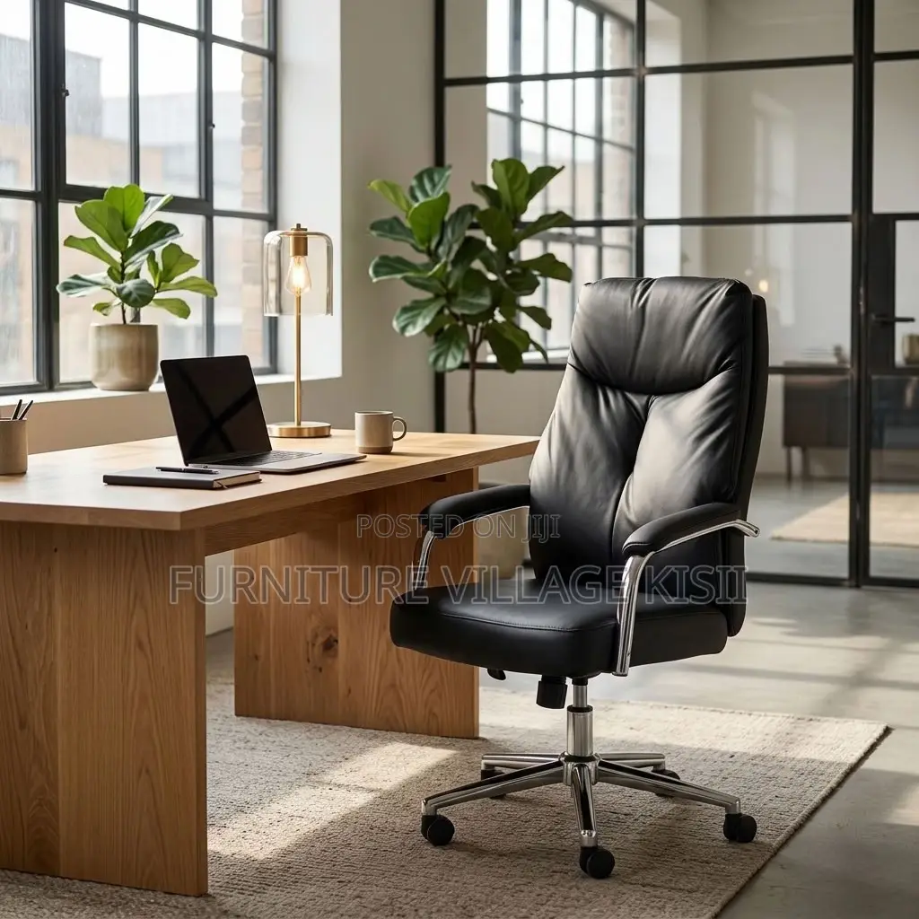 High Back Executive Office Swivel Leather Chair