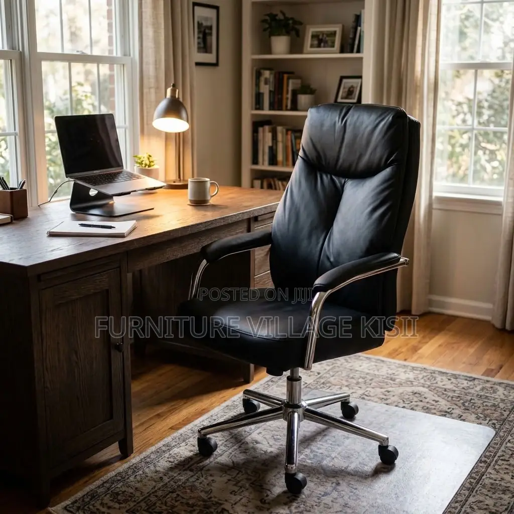 High Back Executive Office Swivel Leather Chair