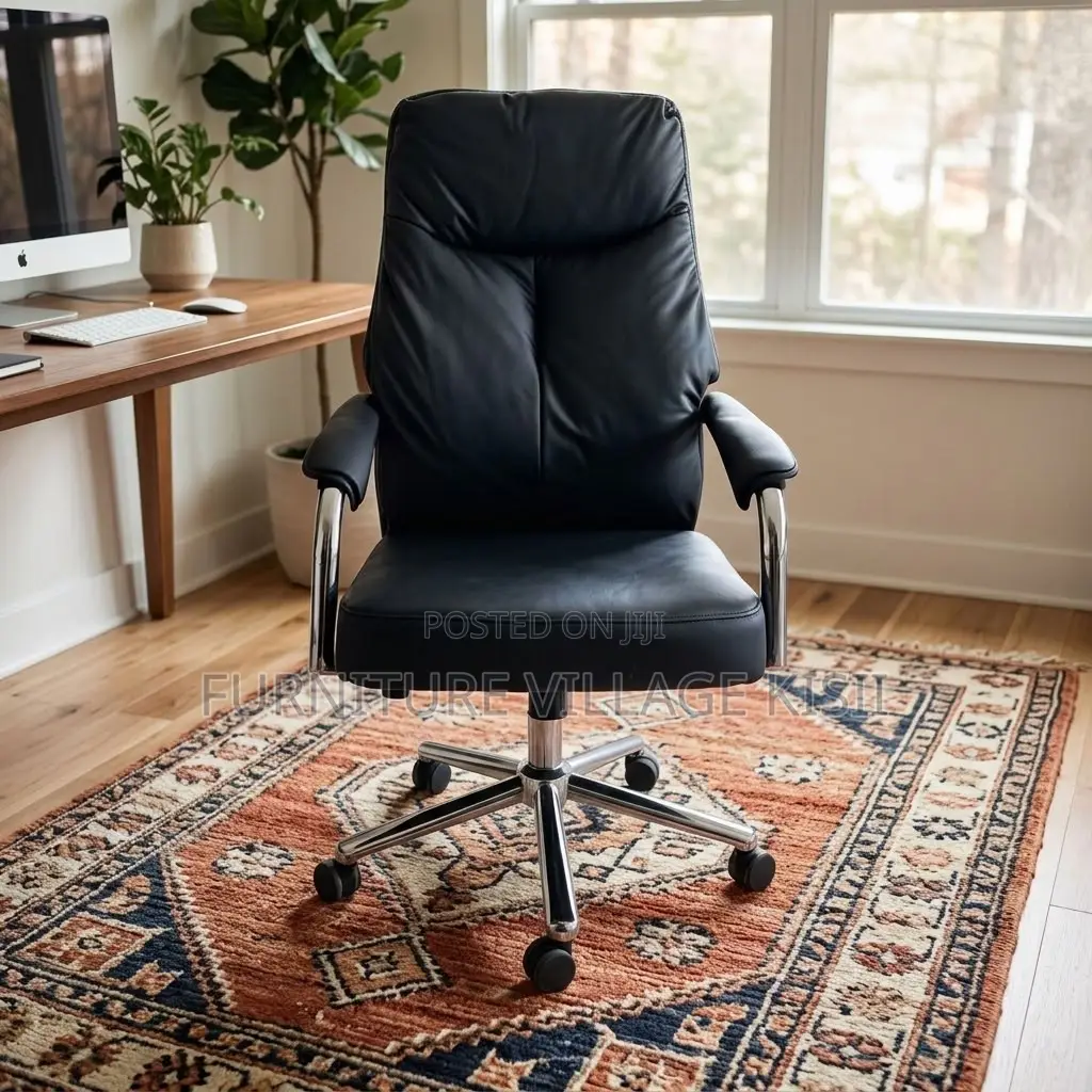 High Back Executive Office Swivel Leather Chair