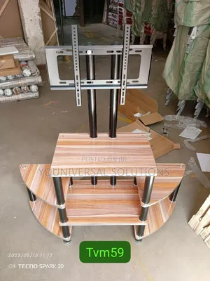 Executive Wooden TV Stand With Wall Bracket