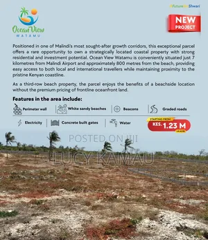 Prime 1⁄8th Acre 3rd Row Beach Plots in Watamu