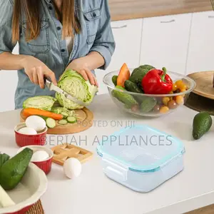 1200ml Square Borosilicate Glass Lunch Box