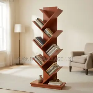 Tree Tiered Wooden Office Bookshelf