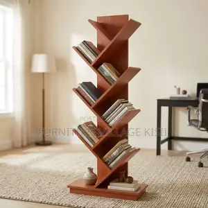 Tree Tiered Wooden Office Bookshelf