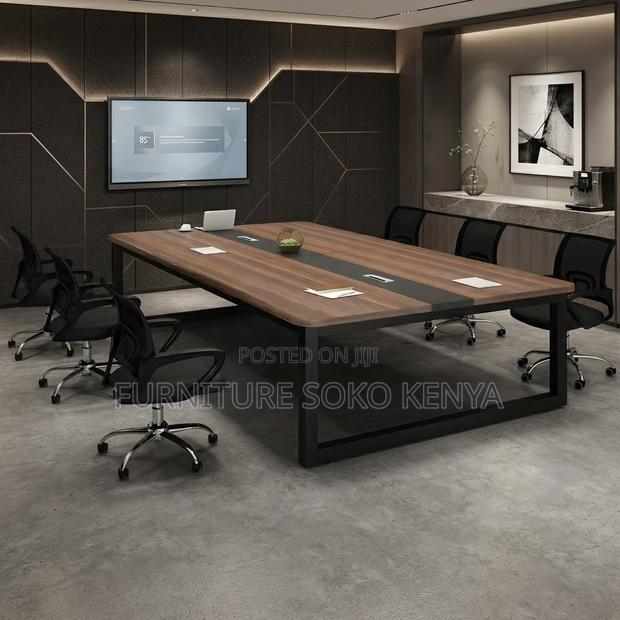 2.4 Meters Meeting Table | Executive Boardroom Office Table - thumbnail 2