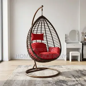 Home Garden Chair; Egg-Shaped Rattan Swinging Chair