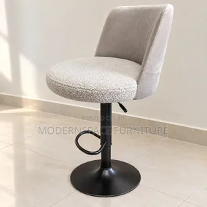 Padded Bar Stool With Backrest