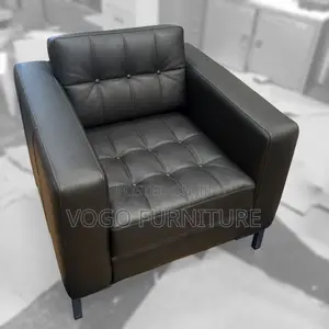 Office Sofa; 1-Seater Leather Office Sofa