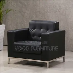 Office Sofa; 1-Seater Leather Office Sofa