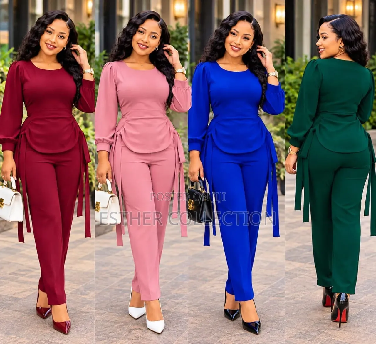 Women's Elegant Two Piece Pants Set