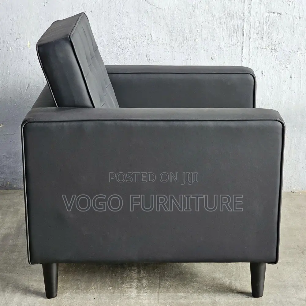 Office Sofa; 1-Seater Leather Office Sofa