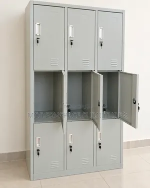 Gyms Cabinet: 9 Door Steel Locker Cabinet