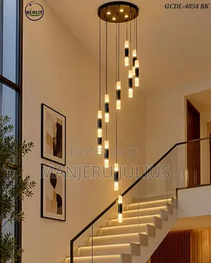 Elegant Led Staircase Chandelier