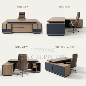 2.4 M Executive Table With Side Extension.
