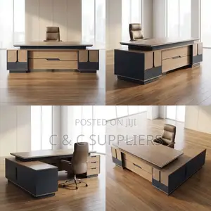 2.4 M Executive Table With Side Extension.