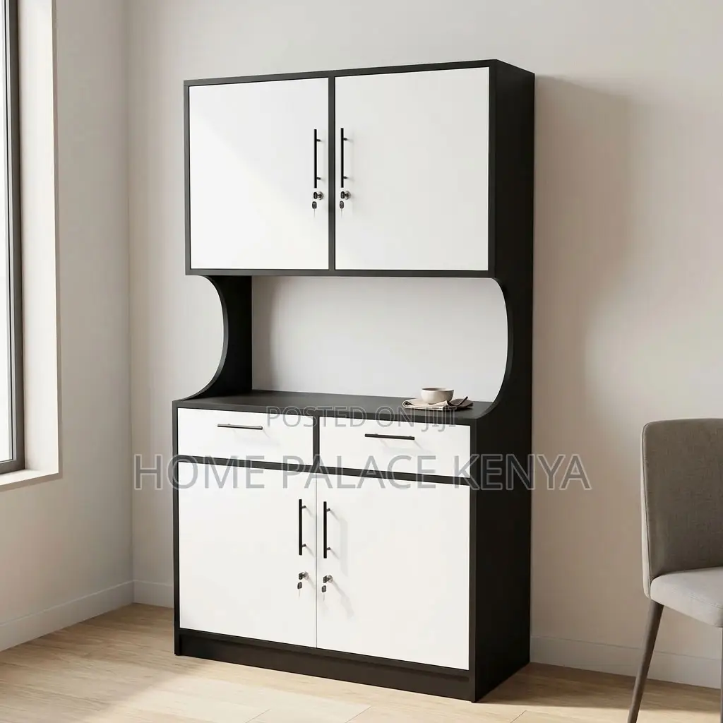 Kitchen Cabinet; Double Door White Kitchen Cabinet