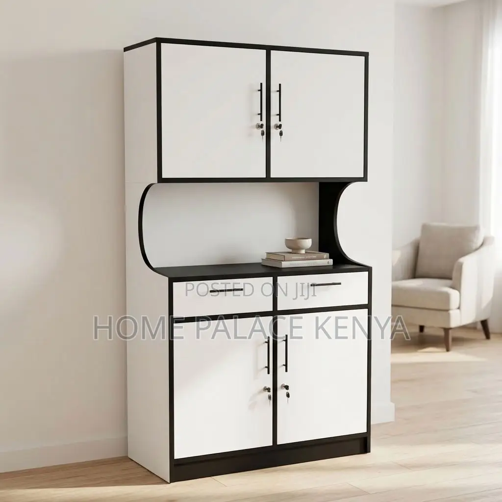 Kitchen Cabinet; Double Door White Kitchen Cabinet