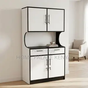 Kitchen Cabinet; Double Door White Kitchen Cabinet