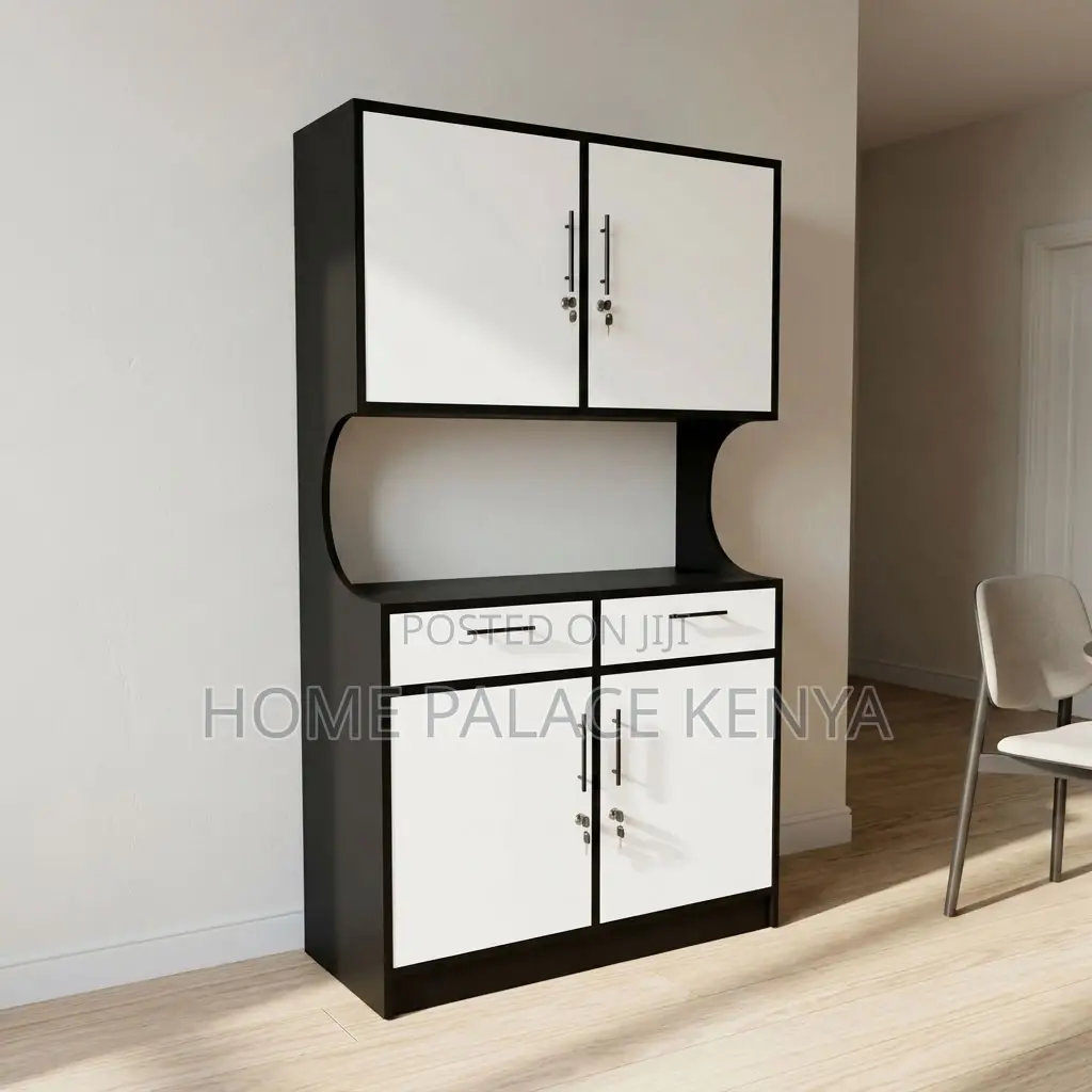 Kitchen Cabinet; Double Door White Kitchen Cabinet