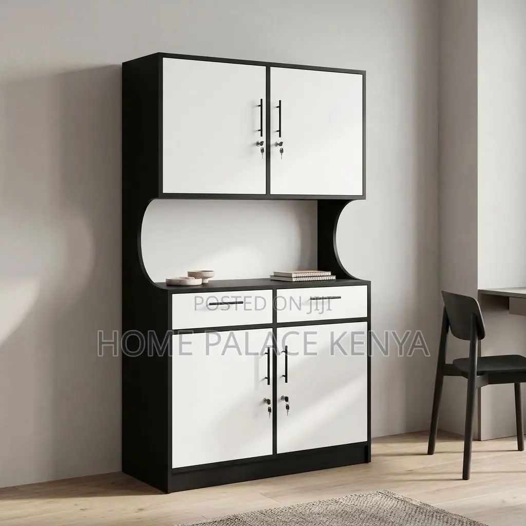 Kitchen Cabinet; Double Door White Kitchen Cabinet